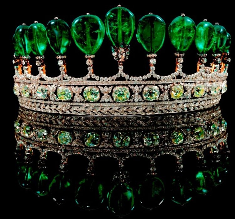 Emerald and Diamond Tiara